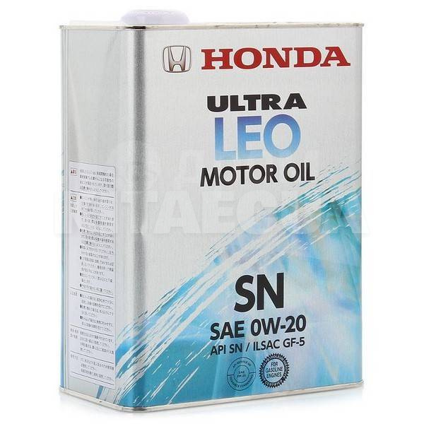 Масло моторне синтетичне 4л 0W-20 Ultra LEO SN HONDA (08217-99974-HONDA)