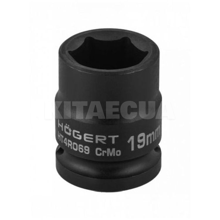 Головка ударна 6-гранна 19 мм 1/2" HOGERT (HT4R069)