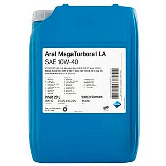 Масло моторное синтетическое 20л 10W-40 MegaTurboral LA Aral