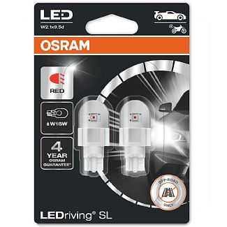 LED лампа для авто LEDriving SL W2.1x9.5d 2W 6000К (комплект) Osram