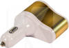 Автомобільний зарядний пристрій 2 USB 2.1 A розгалужувач Gold / White CC-303 XoKo (CC-303-GDWH-XoKo)