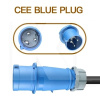 Переходник Blue CEE 32A - Schuko 16A (розетка) FEYREE (P-CEEB)