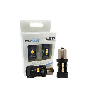 LED лампа для авто SL-CB7 PY21W 28W оранжевая (компл.) StarLight