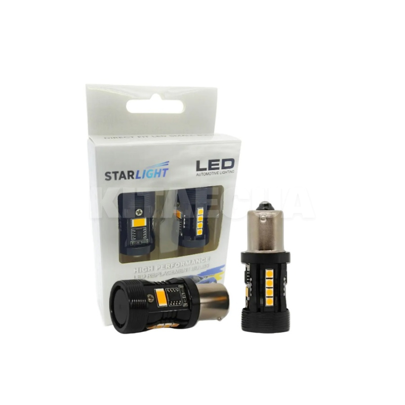 LED лампа для авто SL-CB7 PY21W 28W оранжевая (компл.) StarLight (00-00020791)