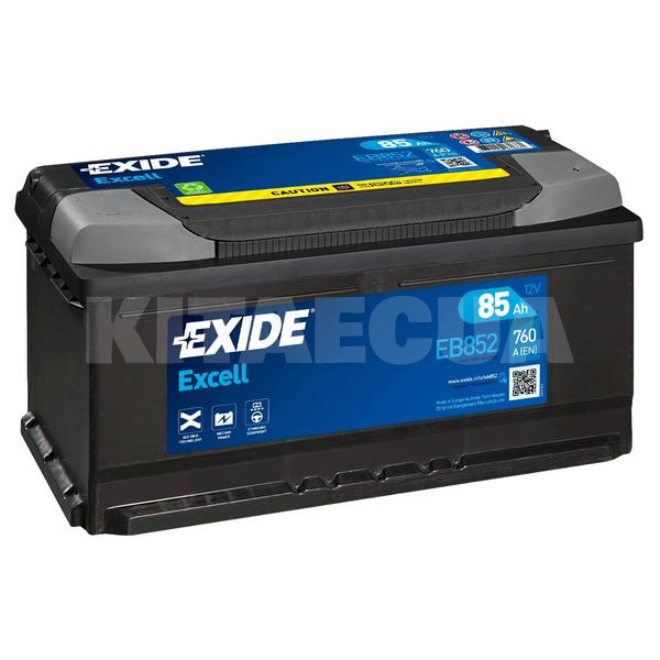 Аккумулятор автомобильный Excell 85Ач 760А "+" справа EXIDE (EB852)