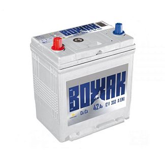 Акумулятор автомобільний 42Ач 350А "+" зліва ВОЖАК