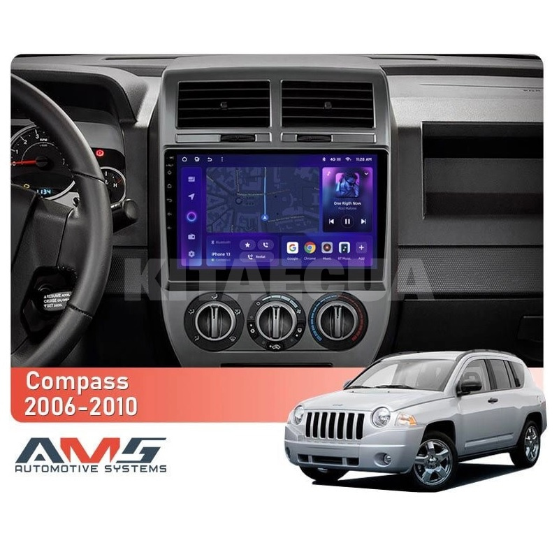 Штатная магнитола MOSS M3 4+32 ГБ 10" Jeep Compass 1 MK 2006-2010 AMS (50823) - 2