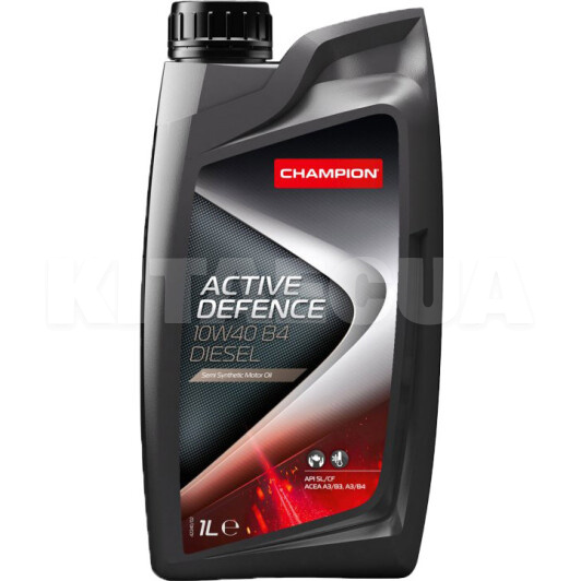 Масло моторное полусинтетическое 1л 10W-40 Active Defence DIESEL B4 Champion (8203817)