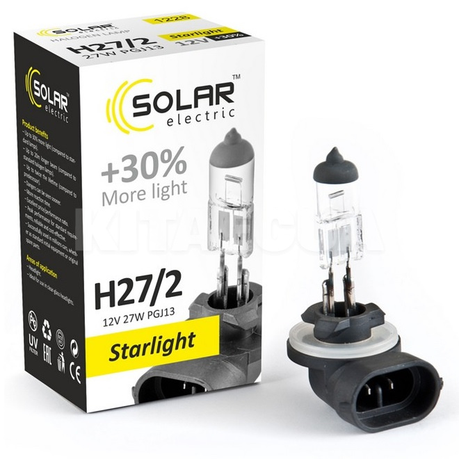 Галогенная лампа H27/2 27W 12V Starlight +30% Solar (1228)