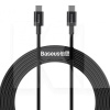 Кабель Type-C - Type-C 100W 1м чорний BASEUS (CATYS-B01)