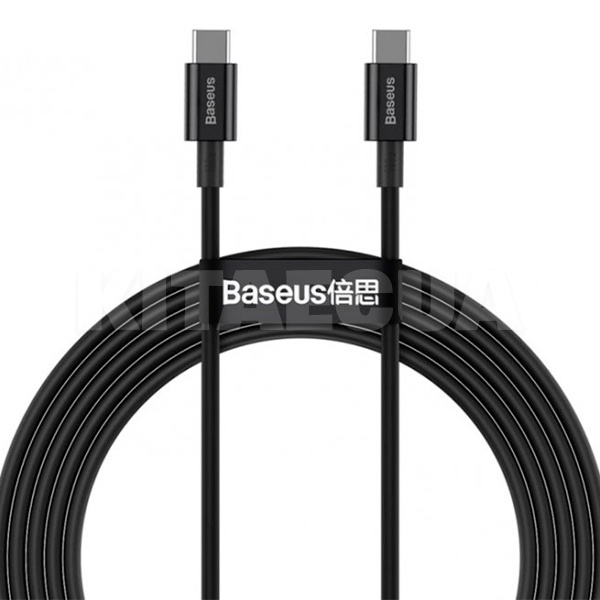 Кабель Type-C - Type-C 100W 1м чорний BASEUS (CATYS-B01)