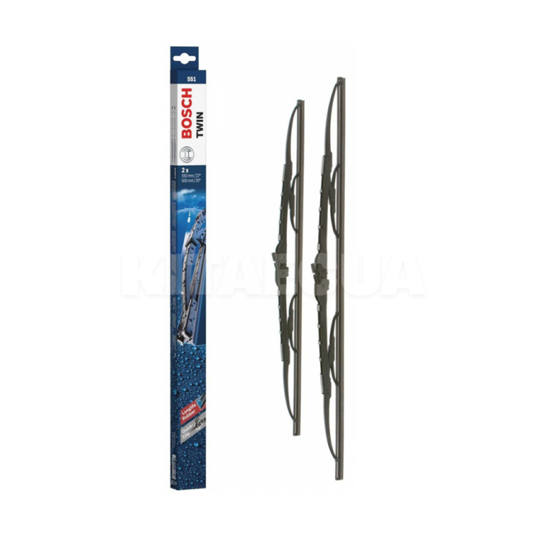 Щетка стеклоочистителя (дворник) 550/500мм каркасная Bosch (3 397 118 422) - Kitaec.ua Щетка стеклоочистителя (дворник) 550/500мм каркасная Bosch (3 397 118 422)