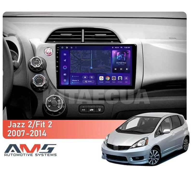 Штатная магнитола MOSS M3 4+32 ГБ 10" Honda Fit 2 GE 2007-2014 AMS (50813) - 2