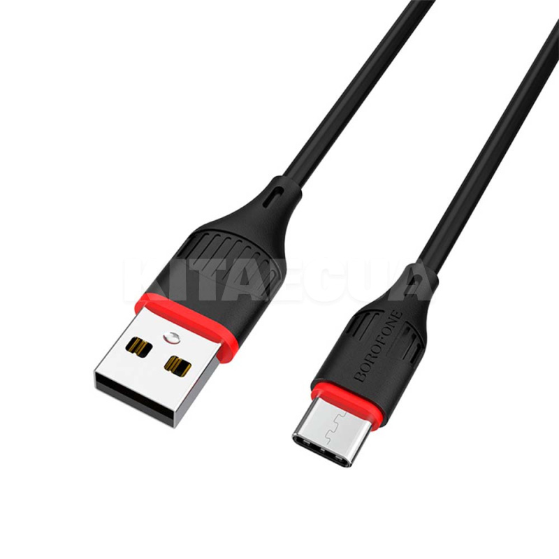 Кабель USB Type-C 2A 1м чорний BOROFONE (BX17CB) - 2