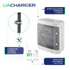 Зарядка для электромобиля 22 кВт 32А 3-фазы Type 2 (европейское авто) 8м Power WIFI UACHARGER (CHC-PWWF222223-21-8)