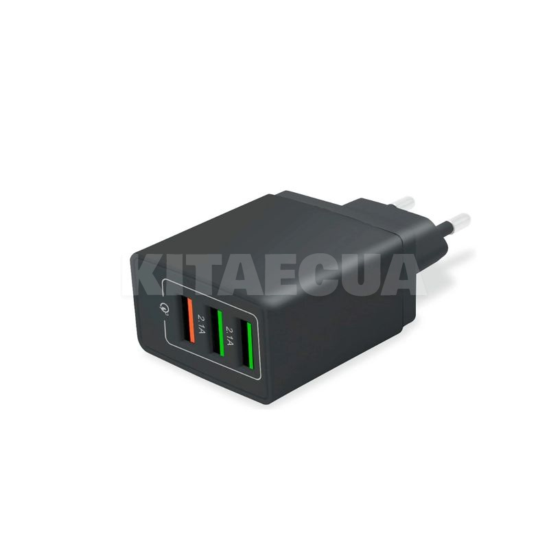 Зарядний пристрій 3 USB 5.1A Quick Charge 3.0 чорне QC-305 XoKo (QC-305-BK) - 2