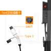 Переходник 7.4 кВт 32А 1-фаза Type 2 (станция) - GB/T AC (китайское авто) c фиксатором FEYREE (P-T2GBT)