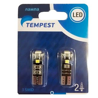 LED лампа для авто W5W (комплект) Tempest