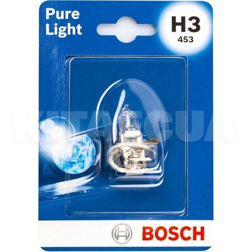Галогеновая лампа H3 12V 55W Pure Light "блистер" Bosch (BO 1987301006) - 4