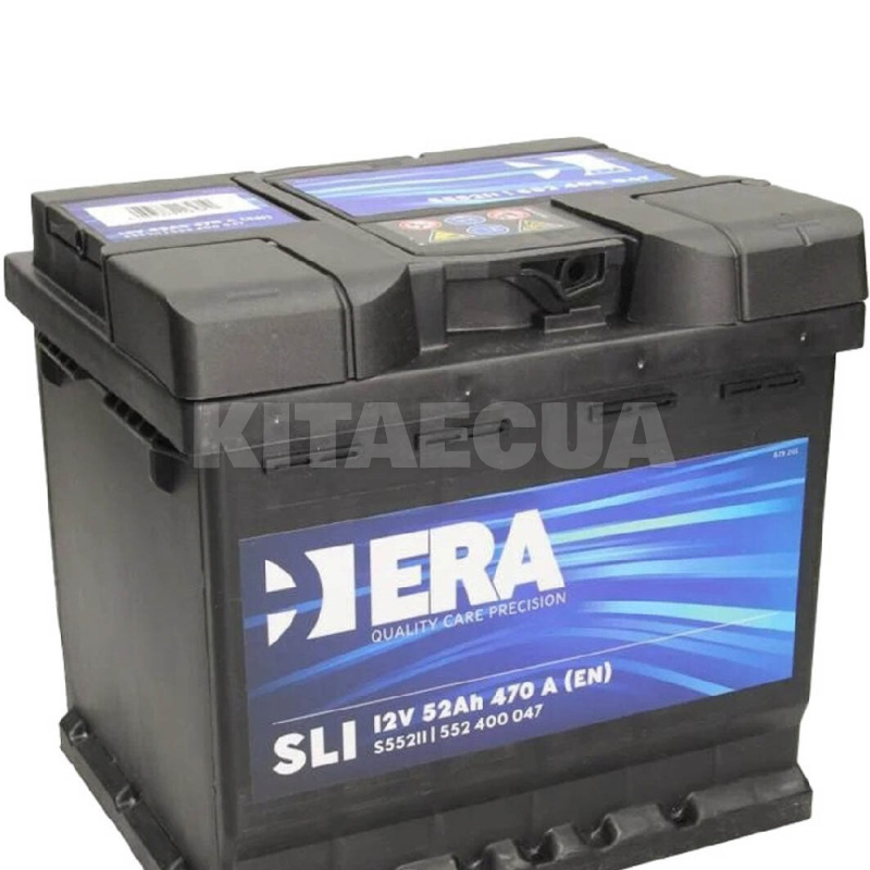 Аккумулятор автомобильный 52Ач 470А "+" справа ERA (S55211)