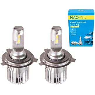 LED лампа для авто S4 H4 60W 6500K (комплект) NAOEVO