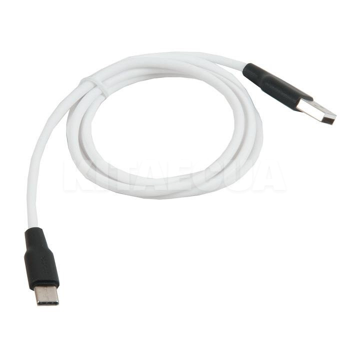 Кабель USB Type-C 2A X21 1м чорний/білий HOCO (6957531071402)