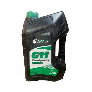 Антифриз-концентрат зеленый 5кг G11 -36°C Сoolant Ready-Mix AXXIS