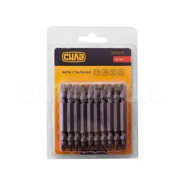 Бита двухсторонняя РZ1xРZ2x65 мм 10 шт. СИЛА (309276) - 2