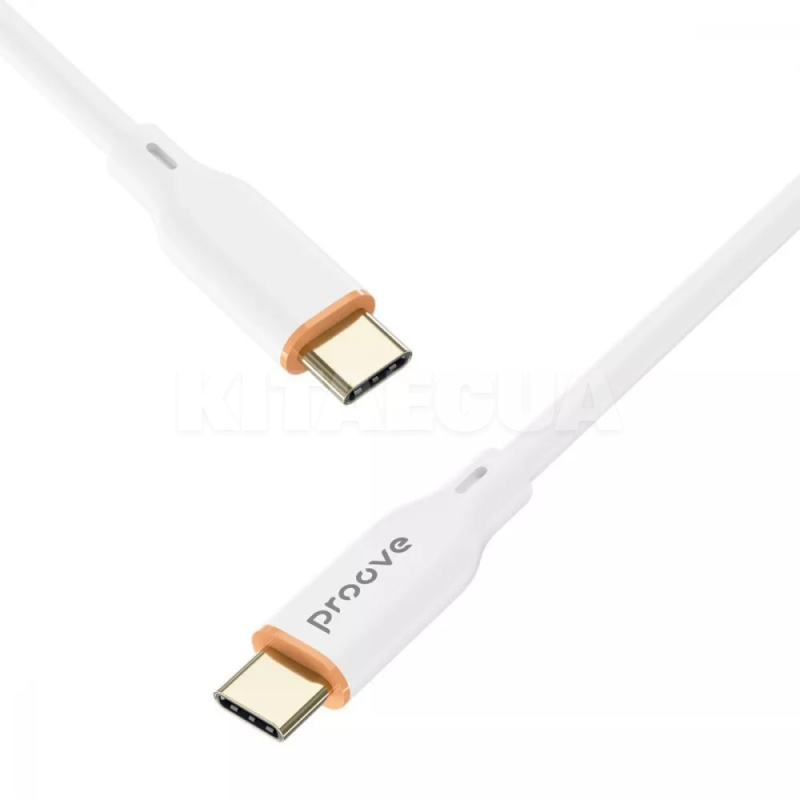 Кабель Type-C Type-C 60W 1м Jelly Silicone білий PROOVE (492010003) - 3