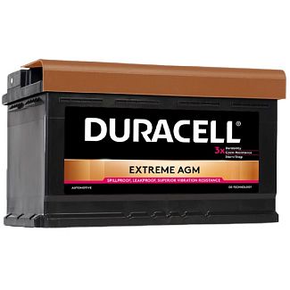 Аккумулятор автомобильный Extreme AGM 80Ач 800А "+" справа DURACELL