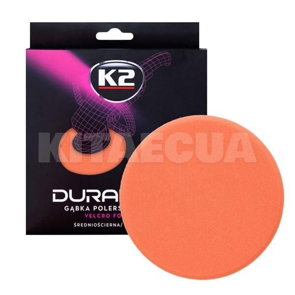Круг для полировки 150Х25мм с липучкой Duraflex оранжевая K2 (L612)
