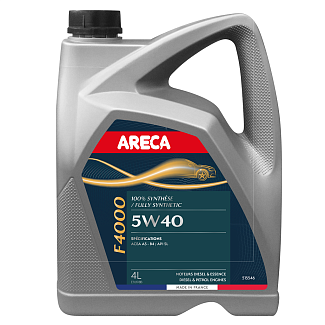 Масло моторное синтетическое 4л 5W-40 F4000 ARECA