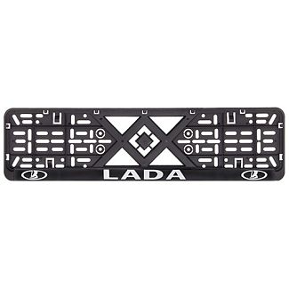 Рамка номерного знака пластик, с рельефной надписью LADA VITOL
