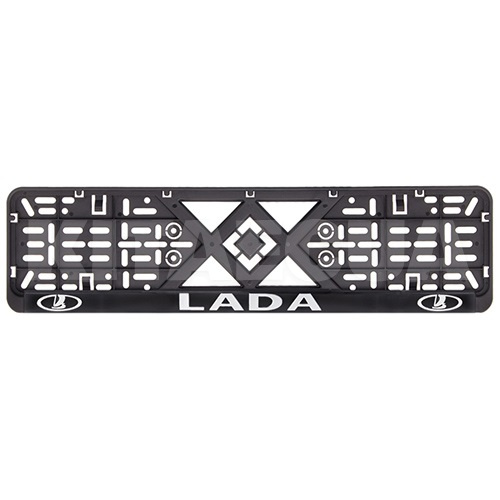 Рамка номерного знака пластик, з рельєфним написом LADA VITOL (50262)