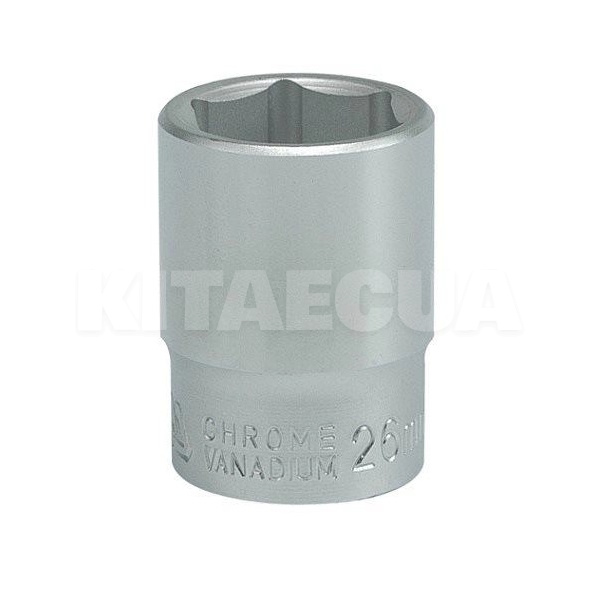 Головка торцева 6-гранна 26 мм 3/4" 50 мм YATO (YT-1307)