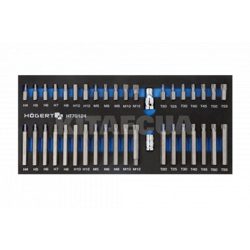 Набор бит в ложементе EVA 40 предметов HOGERT (HT7G124)