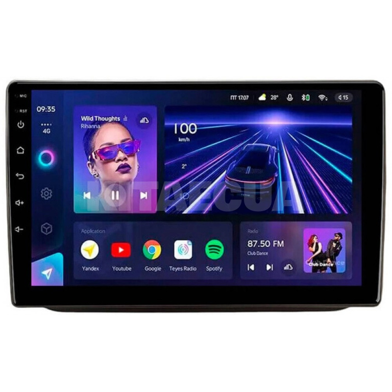 Штатная магнитола CC3L 4+64 Gb 10" Skoda FABIA RAPID 2007-2014 sliver Teyes (56973)