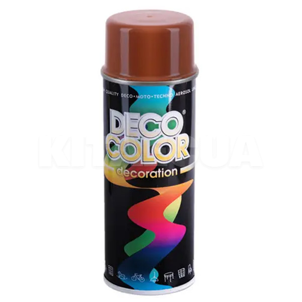 Краска глянцевая 400мл коричневая DecoColor (728206-DecoColor)
