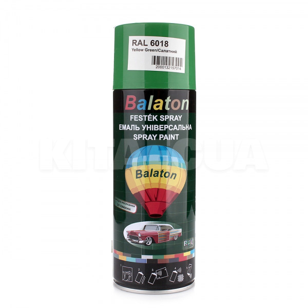 Фарба універсальна глянцева 400мл салатова BALATON (RAL6018)