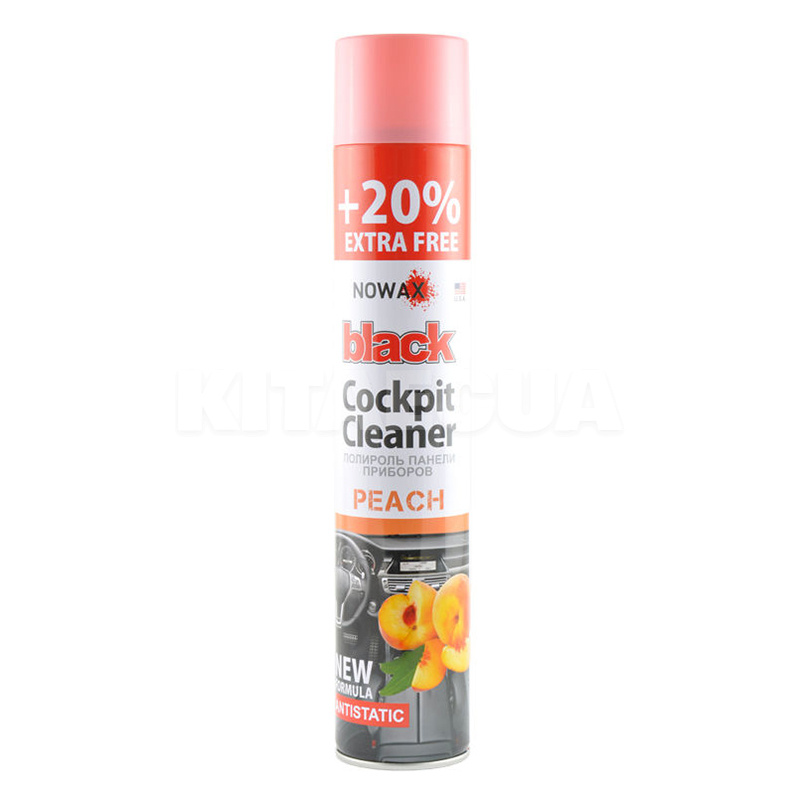 Полироль для пластика "персик" 750мл Black Cockpit Cleaner NOWAX (NX00706)