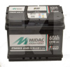 Акумулятор 60аг Euro (T1) 242x175x190 із зворотною полярністю MIDAC (560.901.068)