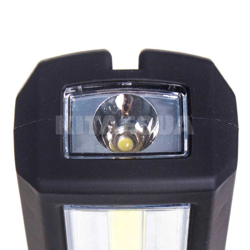 Переносная LED-лампа со встроенным 12V АКБ, USB+microUSB, крючком и магнитным креплением, база 220V VOIN (VL-191) - 2