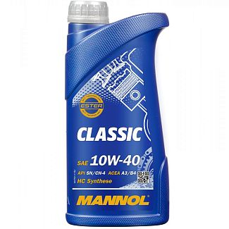 Масло моторне Напівсинтетичне 1л 10W-40 Classic Mannol