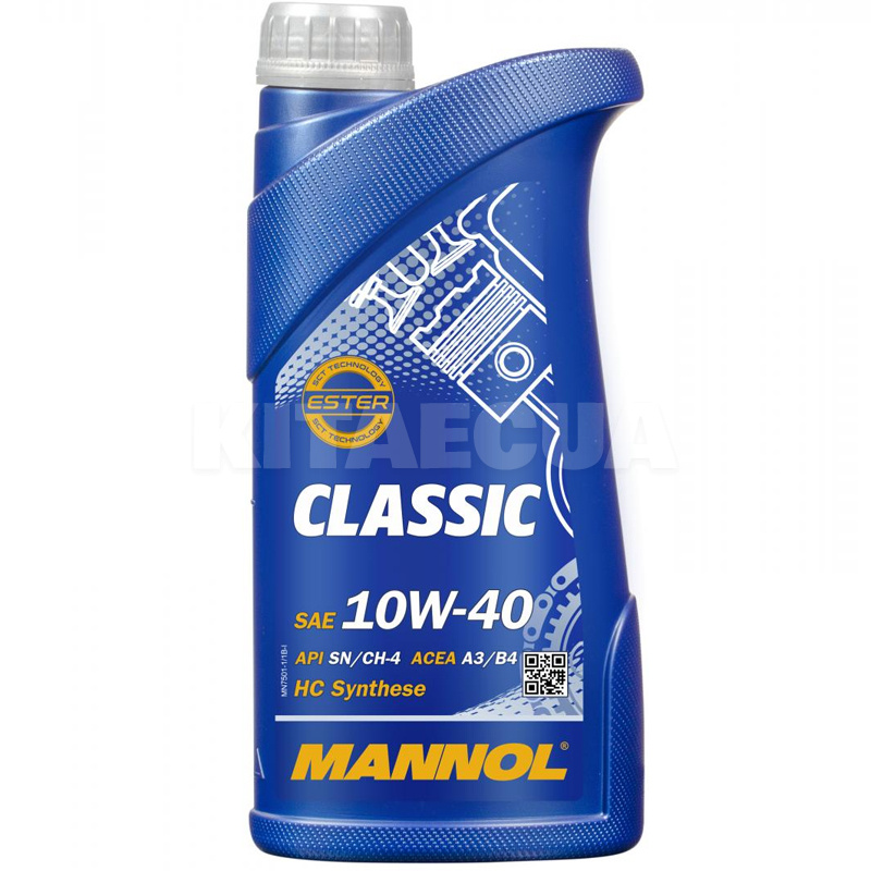 Масло моторне Напівсинтетичне 1л 10W-40 Classic Mannol (MN7501-1)