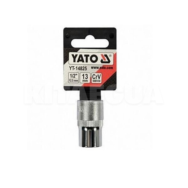 Головка торцевая SPLINE 13 мм 1/4" 38 мм блистер YATO (YT-14825) - 2