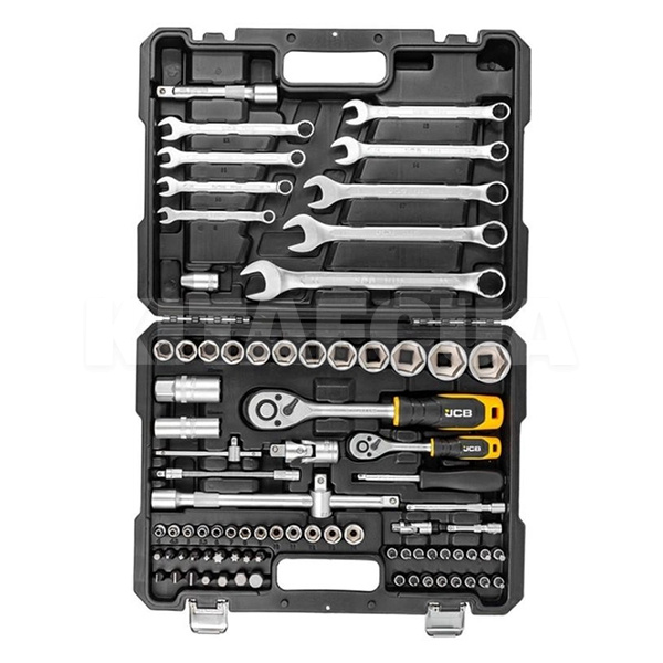 Набор инструментов 1/2" 1/4" 82 предмета JCB (JCB-4821-5)