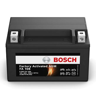 Мото аккумулятор FA 108 6Ач 100А "+" слева BOSCH