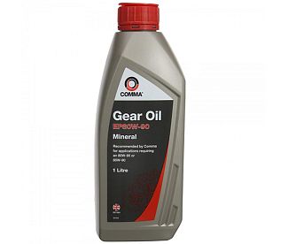 Масло трансмиссионное миниральное 1л EP80W-90 GL5 GEAR OIL COMMA