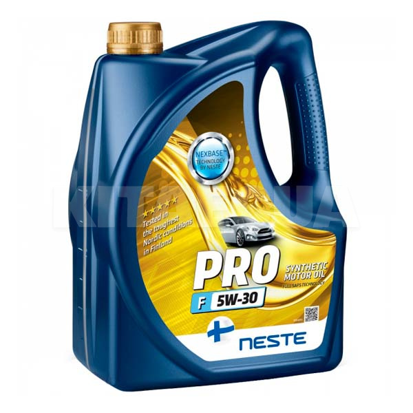 Масло моторное синтетическое 4л 5W-30 Pro F NESTE (66564-NESTE)