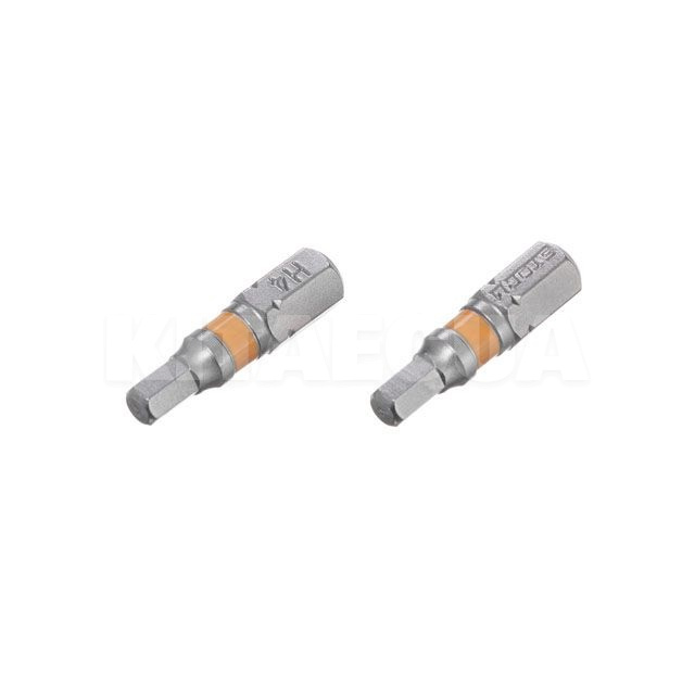 Комплект бит Hex 1/4" H4.0 25мм S2 2шт. Intertool (VT-0227)